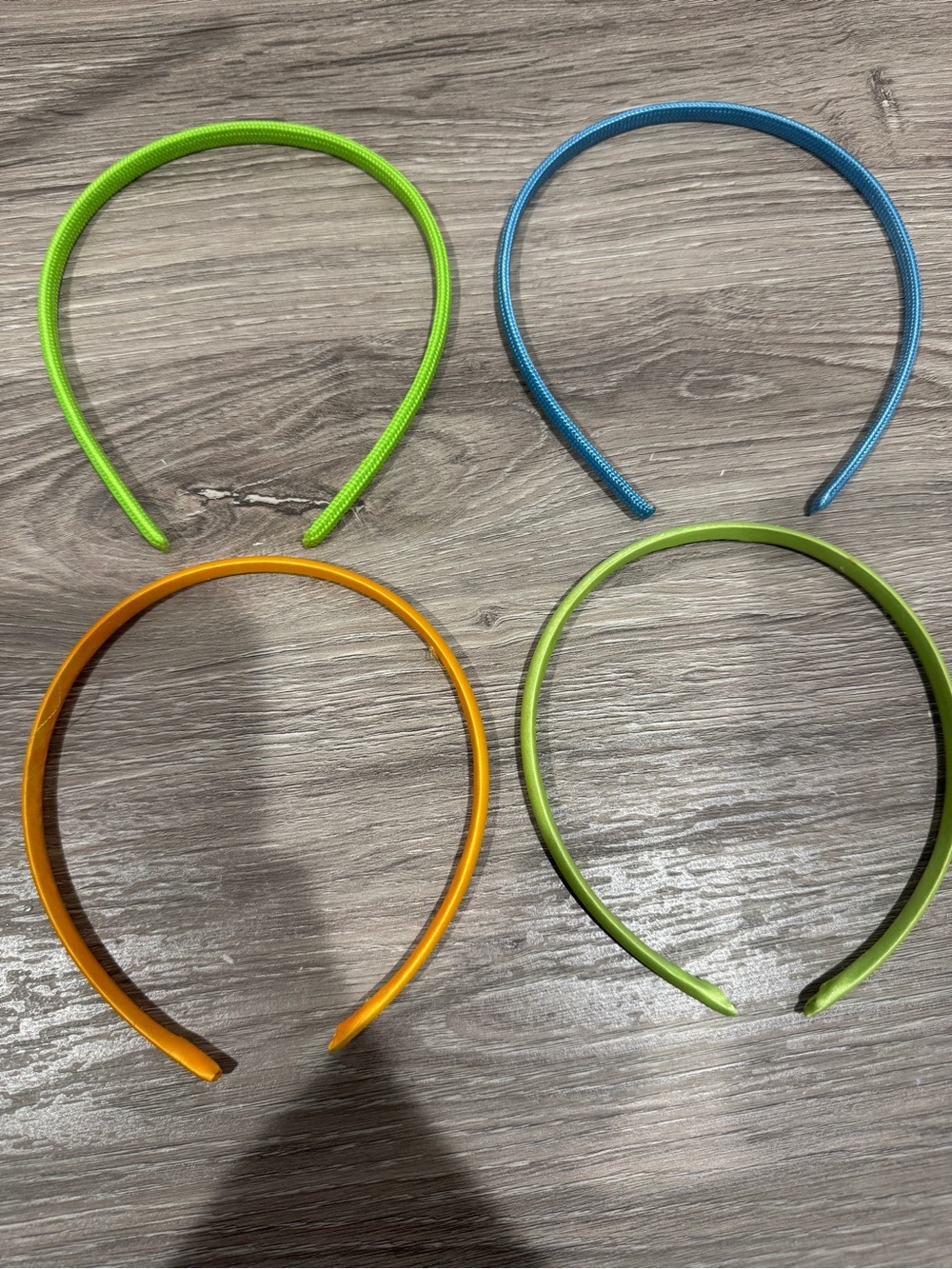 Lot of 4 Girls’ Bright Color Fabric Headband Set - Like New